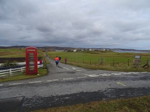 Bressay Parkrun, near the turnaround point