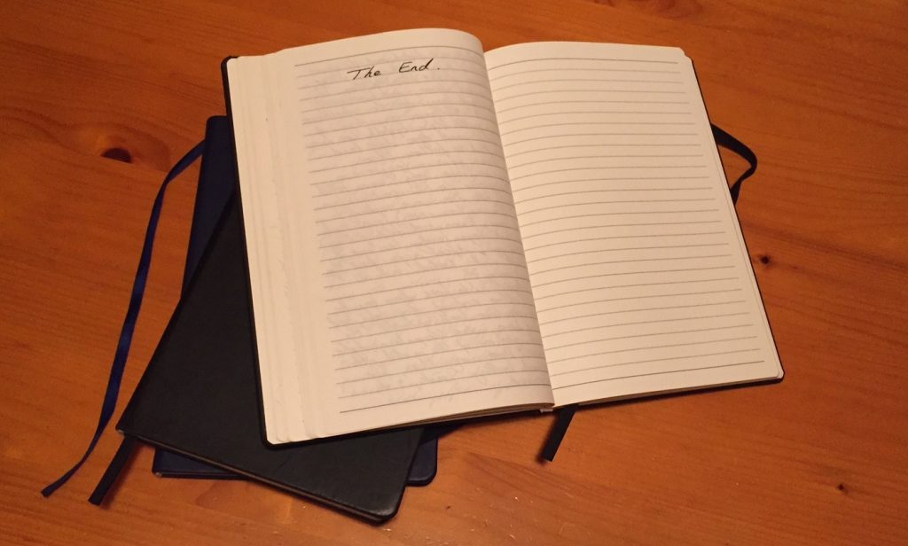 3 notebooks used in The Rescued Year