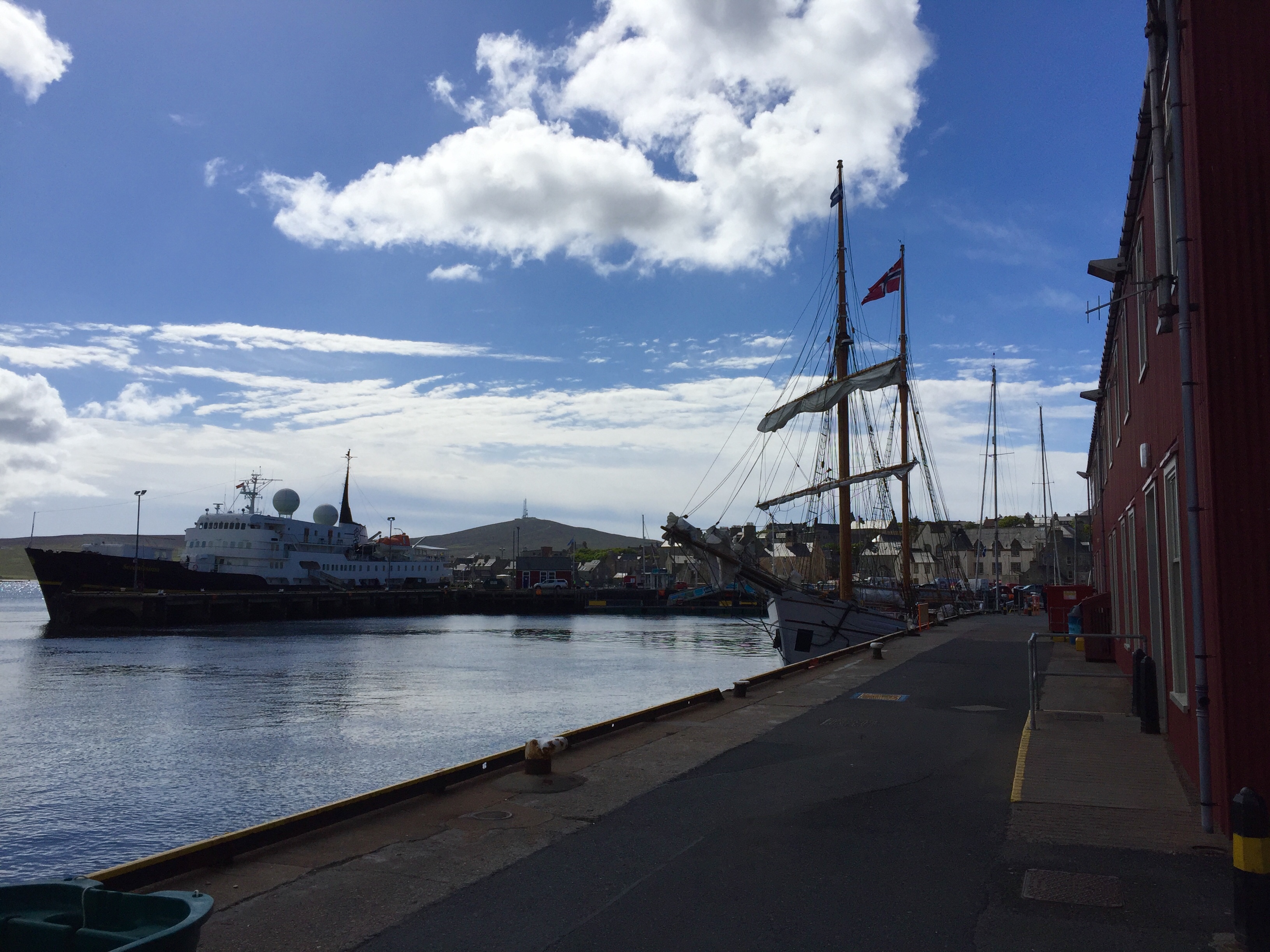 Along the Lerwick waterfront