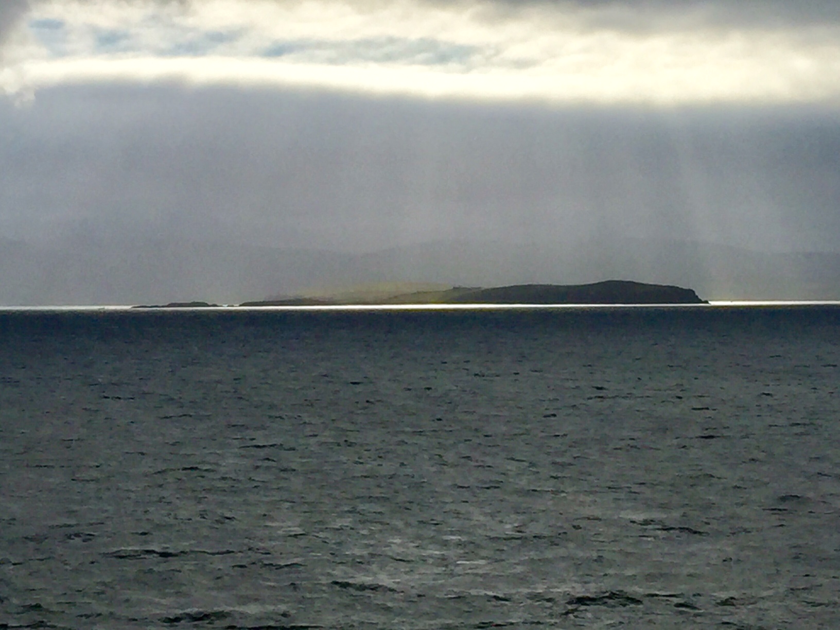The isle of Moussa seen from the ferry