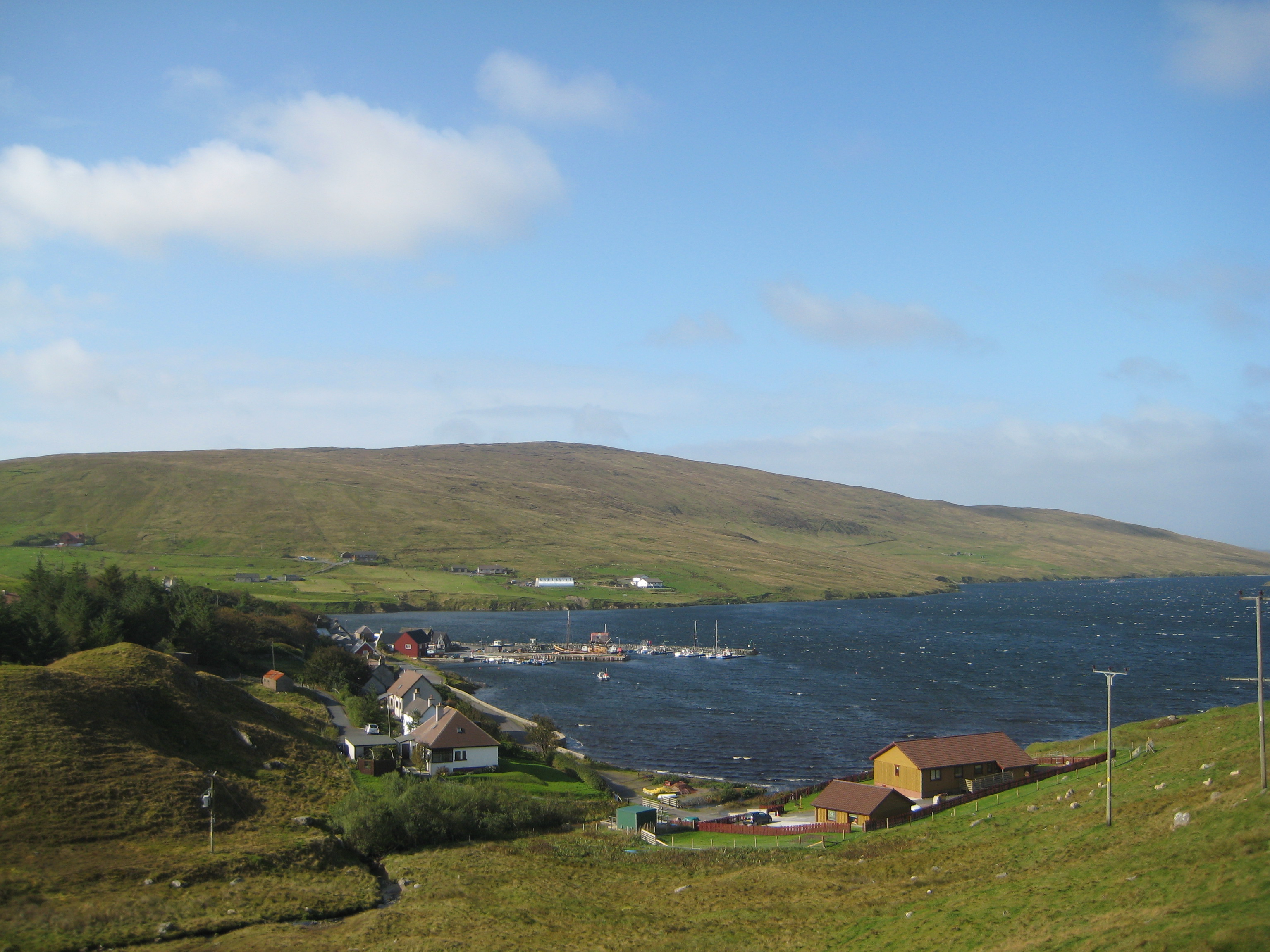 Pretty village of Voe, on my way back from The North